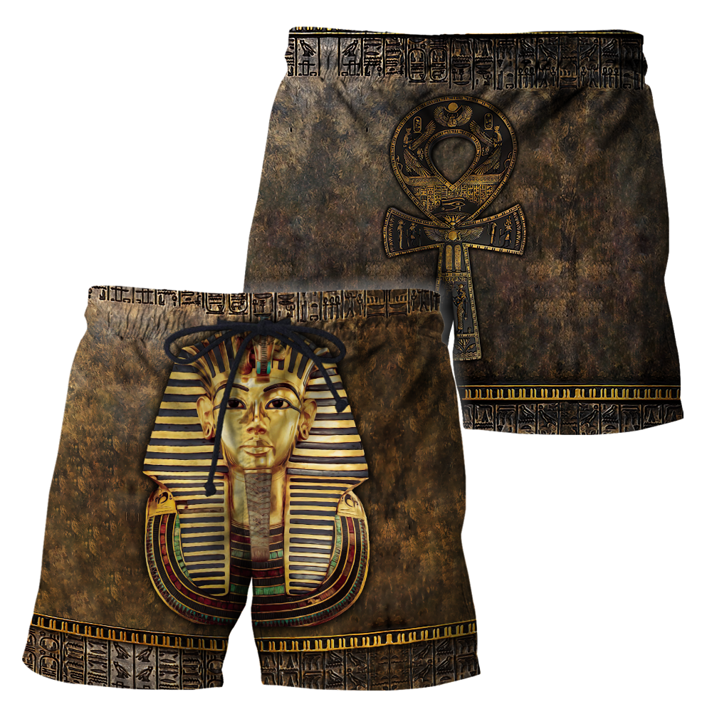 Custom name Pharaoh Ancient Egypt Ankh 3D design print shirts DQB22042103