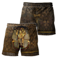 Custom name Pharaoh Ancient Egypt Ankh 3D design print shirts DQB22042103