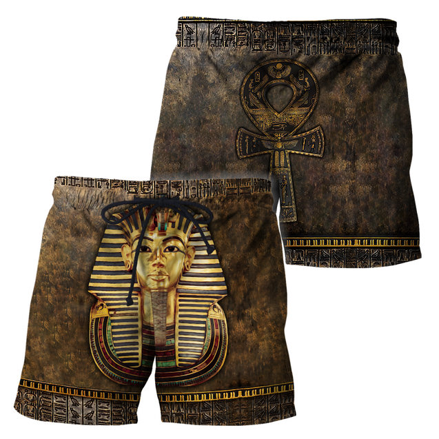 Custom name Pharaoh Ancient Egypt Ankh 3D design print shirts DQB22042103