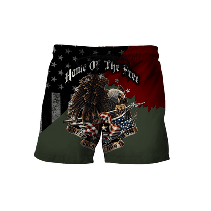 Home Of The Free US Veteran 3D All Over Printed Hoodie HHT26052101