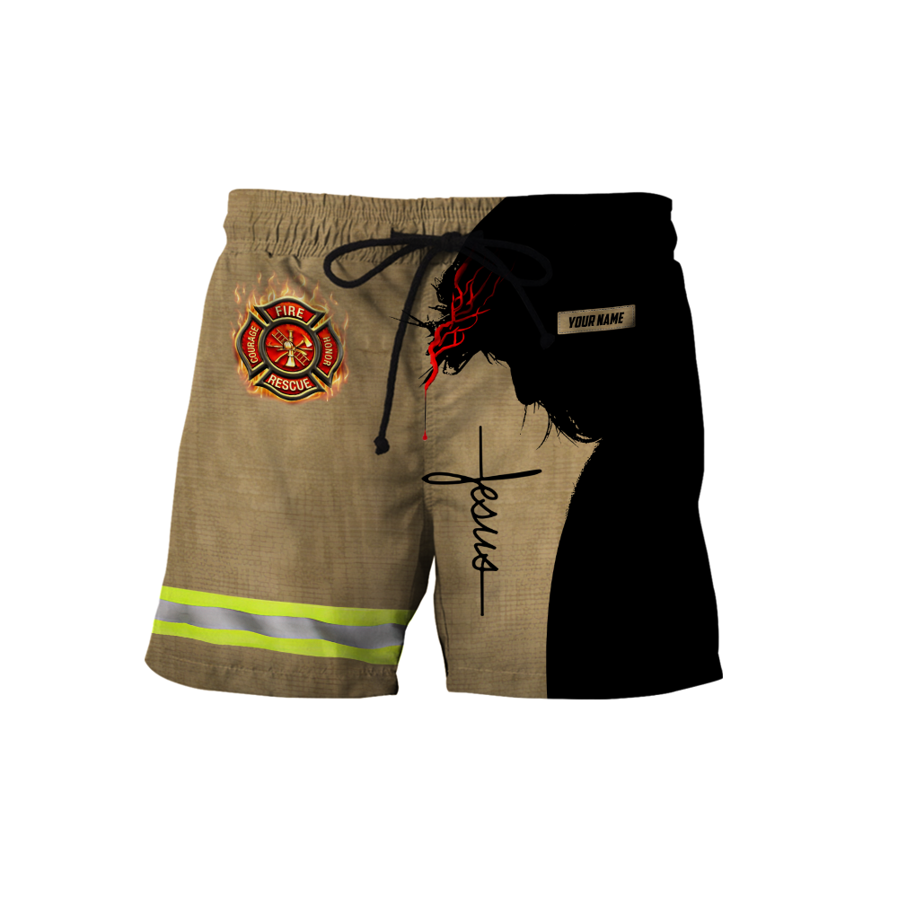 Customize Name Firefighter 3D All Printed Hoodie For Men And Women MH08012001