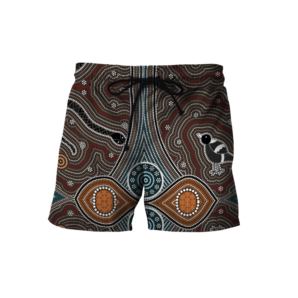 Custom name Proud to be aboriginal Totem Brown 3d printed summer shirts