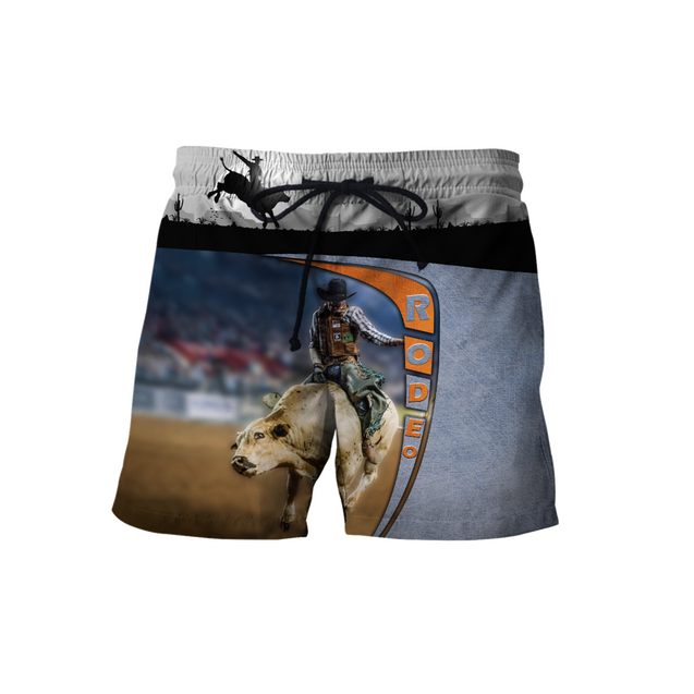 Personalized Name Bull Riding 3D All Over Printed Unisex Shirts Desert