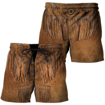 Native Cowboy Jacket No24 Cosplay 3D Over Printed Unisex Deluxe Hoodie ML