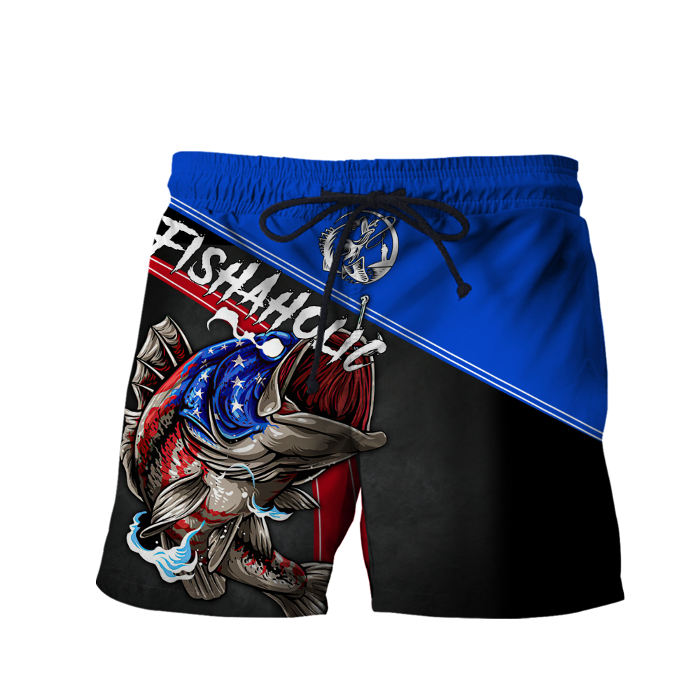 Bass fishing custom name vintage US fishaholic 3D design printed