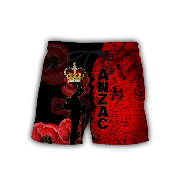 Anzac Day New Zealand Poppy 3D Printed Unisex Shirts TN NTN02042101