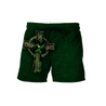 Irish St.Patrick cross 3d hoodie shirt for men and women custom name