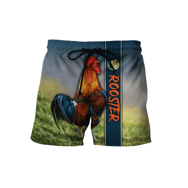 Rooster 3D All Over Printed Unisex Deluxe Hoodie ML