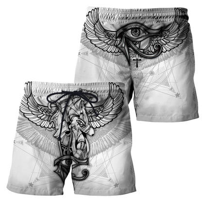 Egyptian Gods Ancient Tattoo white ver unisex 3d print shirts