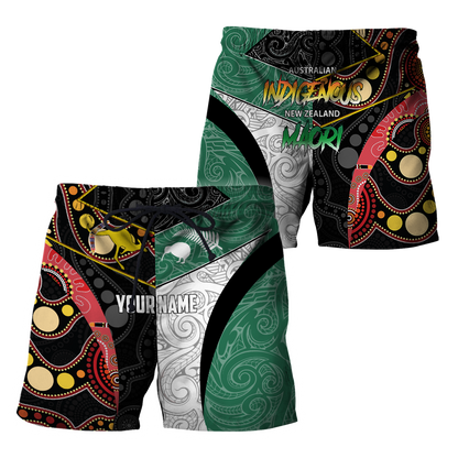 Custom Name Australia Indigenous And New Zealand Maori 3D All Over Printed Unisex