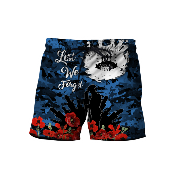 Lest We Forget Anzac Day 3D Printed Unisex Shirts TN