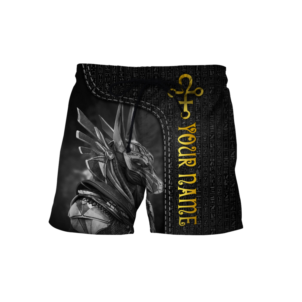 Custom name Anubis Egyptian God the Protector 3D design print shirts