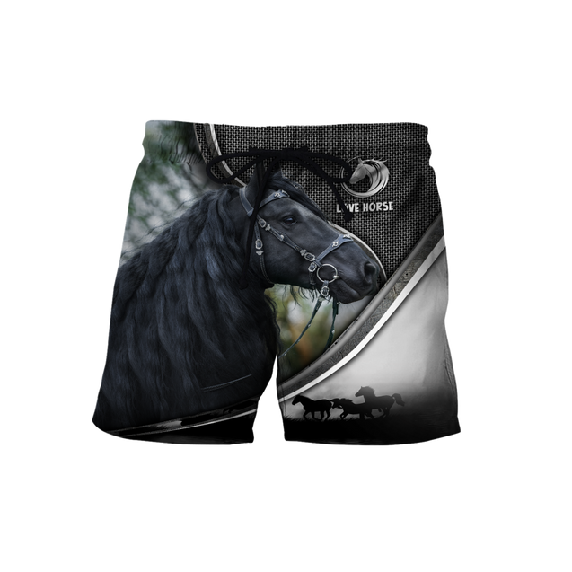 Beautiful Friesian Horse 3D All Over Printed Hoodie For Men And Women VP19112002