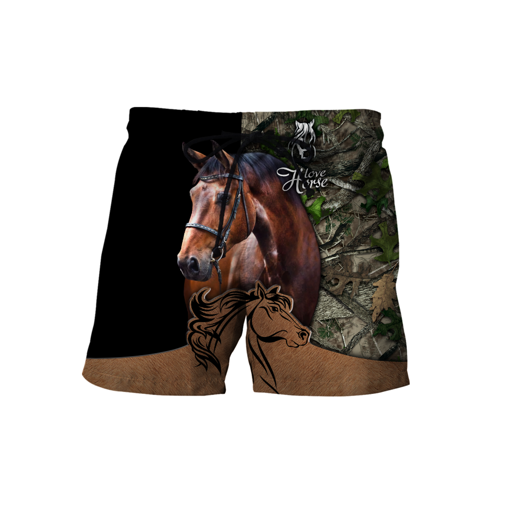 Love Horse Custom Name 3D All Over Printed Shirts