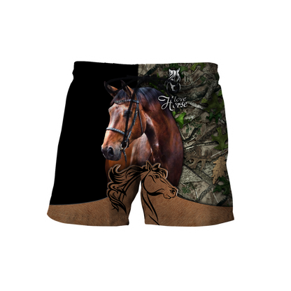 Love Horse Custom Name 3D All Over Printed Shirts