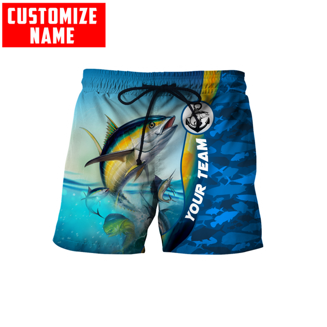 Custom name Tuna fishing Team Billfish 3D Design Printed Shirts