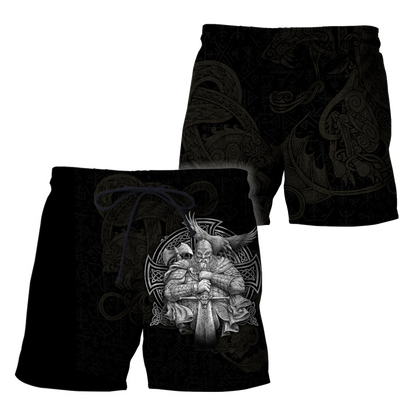 Customized Name Viking 3D All Over Printed Unisex Shirts
