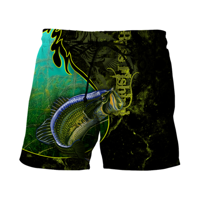 Bass fishing underwater Yinyang camo 3d print shirts