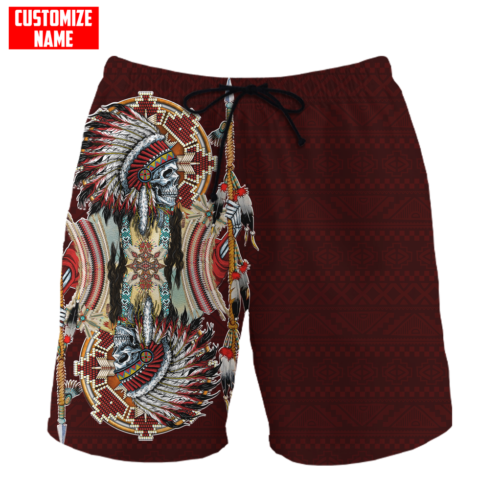 Customized name Native American 3D All Over Printed Unisex Shirts