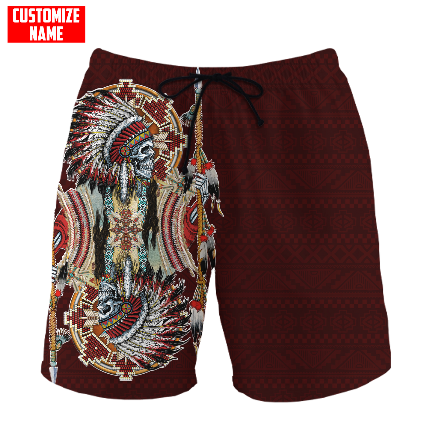 Customized name Native American 3D All Over Printed Unisex Shirts