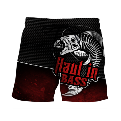 Haul in Bass Fishing Red Reaper 3d print shirts