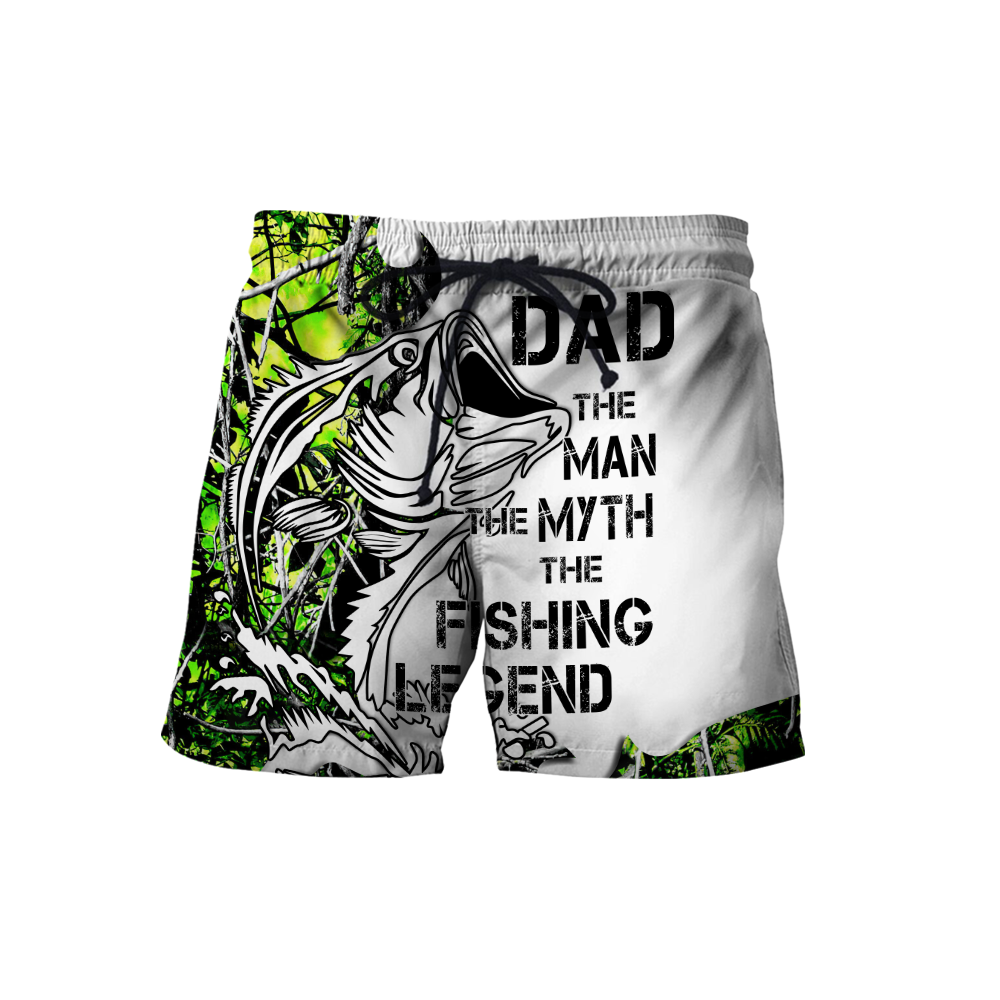 Custom name Dad Bass fishing Tattoo 3D print shirts
