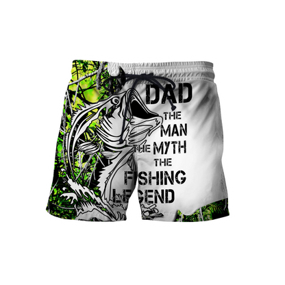 Custom name Dad Bass fishing Tattoo 3D print shirts