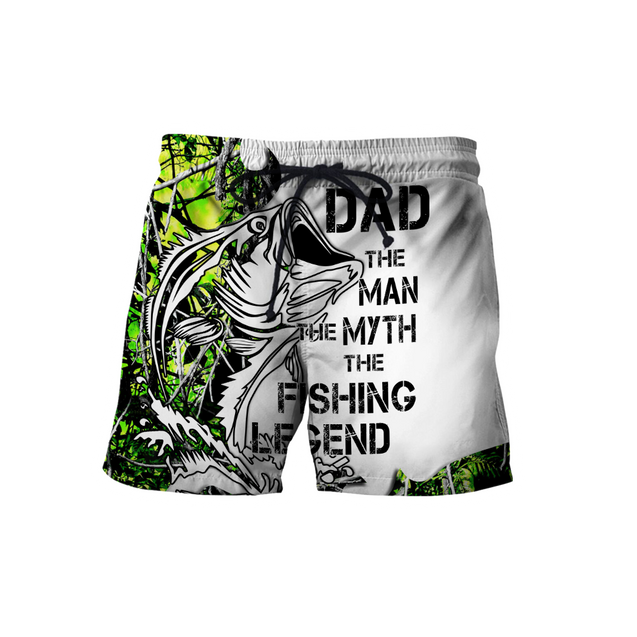 Custom name Dad Bass fishing Tattoo 3D print shirts