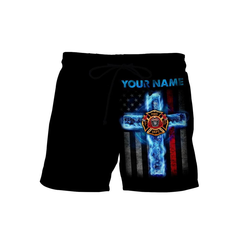 Customize Name Jesus And Firefighter 3D All Printed Hoodie For Men And Women MH25012104