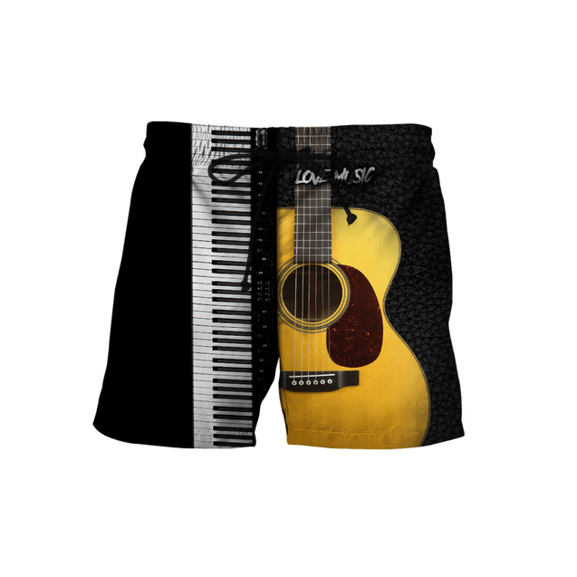 Piano Guitar Musical Instrument 3D All Over Printed Hoodie For Men And Women