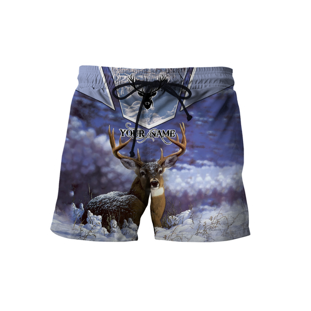 Persionalized Name - Love Deer 3D All Over Printed Unisex Shirts