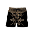 Skull Head Fishing Camo 3D design print shirts