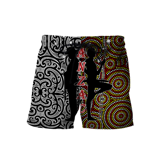 Anzac Day Australia Aboriginal And New Zealand Maori 3D All Over Printed Unisex