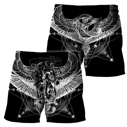 Egyptian Gods Ancient Tattoo black ver unisex 3d print shirts