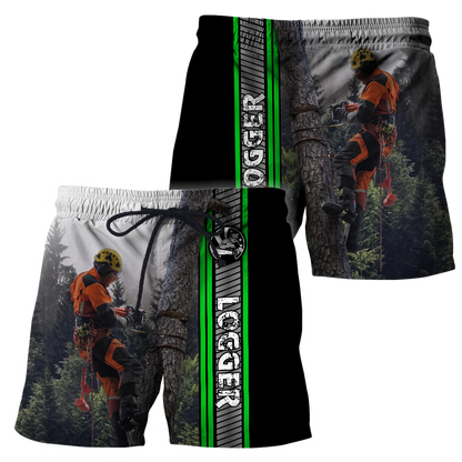 Premium Personalized Unisex 3D Printed Logger Shirts MEI