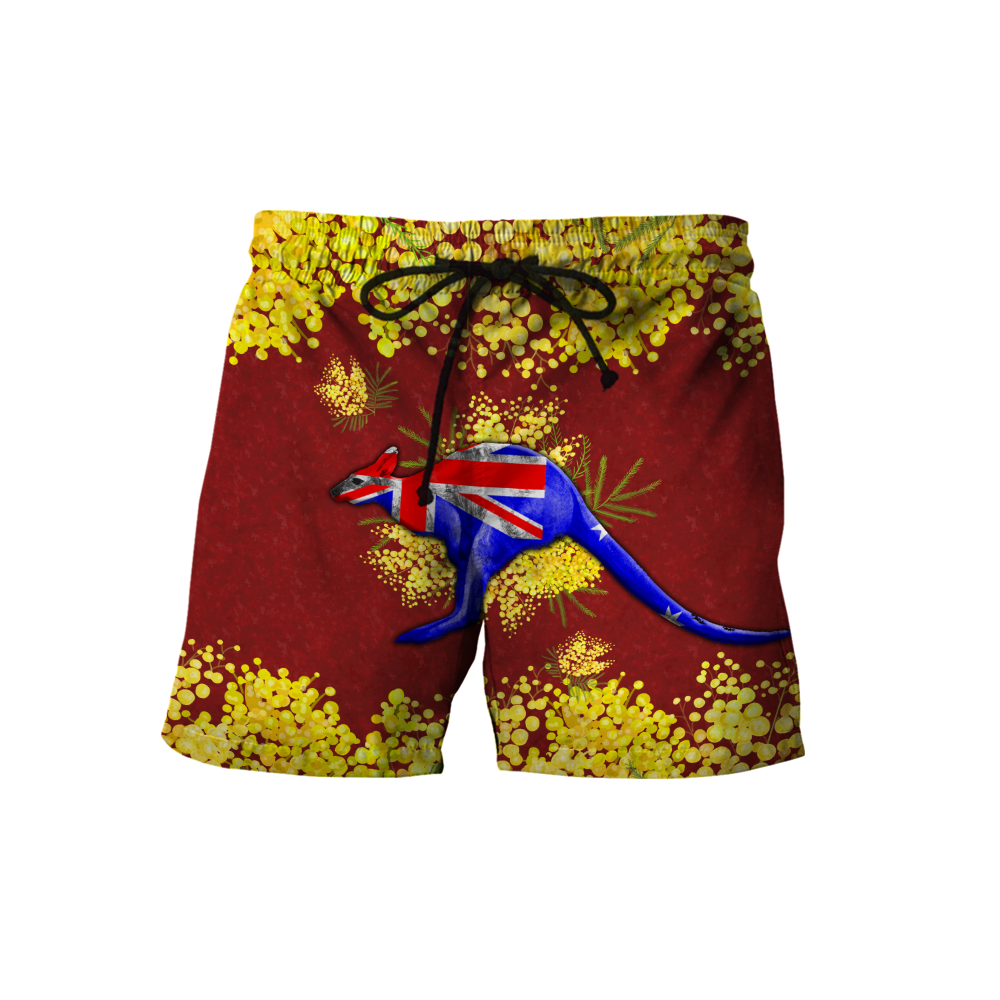 Custom name Australia Kangaroo Golden Wattle shirts