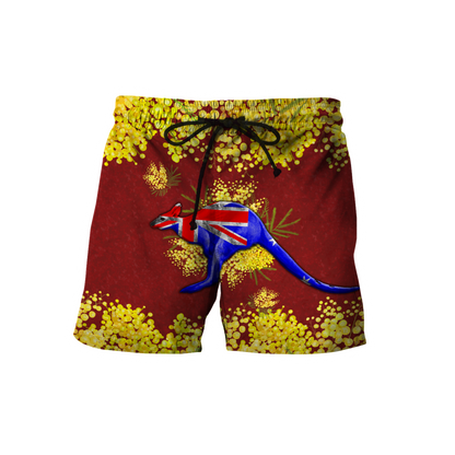 Custom name Australia Kangaroo Golden Wattle shirts