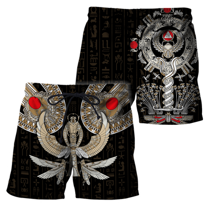 Ancient Egypt ver2 Painting Pattern 3D Tattoo Printed Shirts