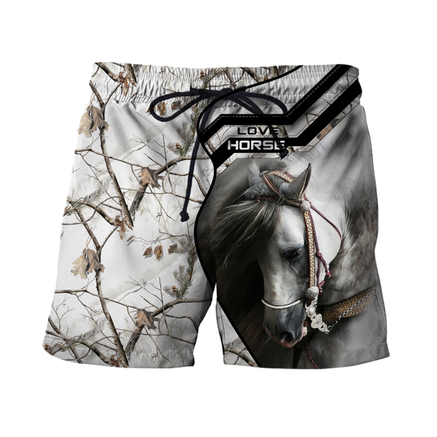 Beautiful White Horse 3D All Over Printed Shirts For Men And Women TR1911205CL