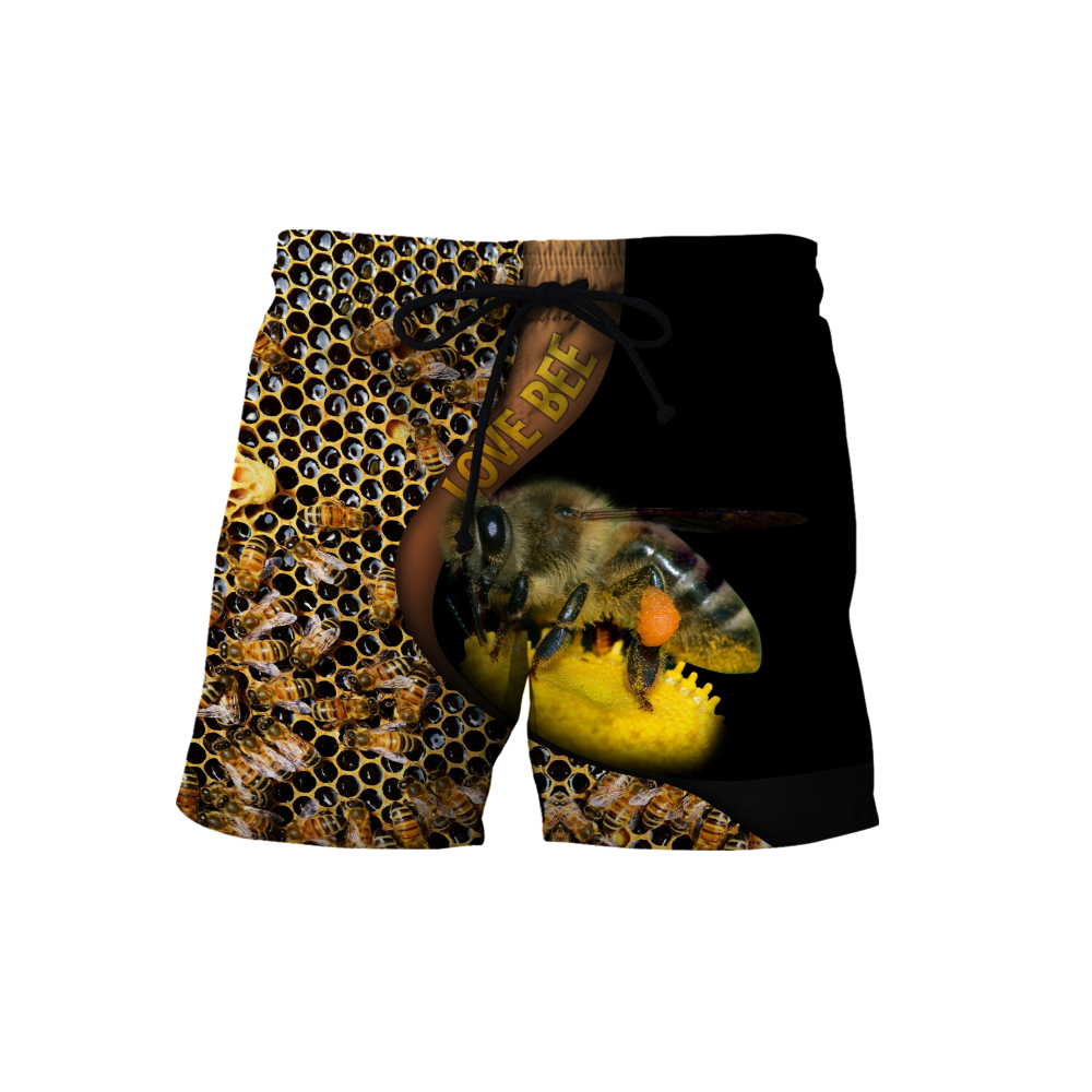 Premium Unisex All Over Printed Love Bee Shirts MEI
