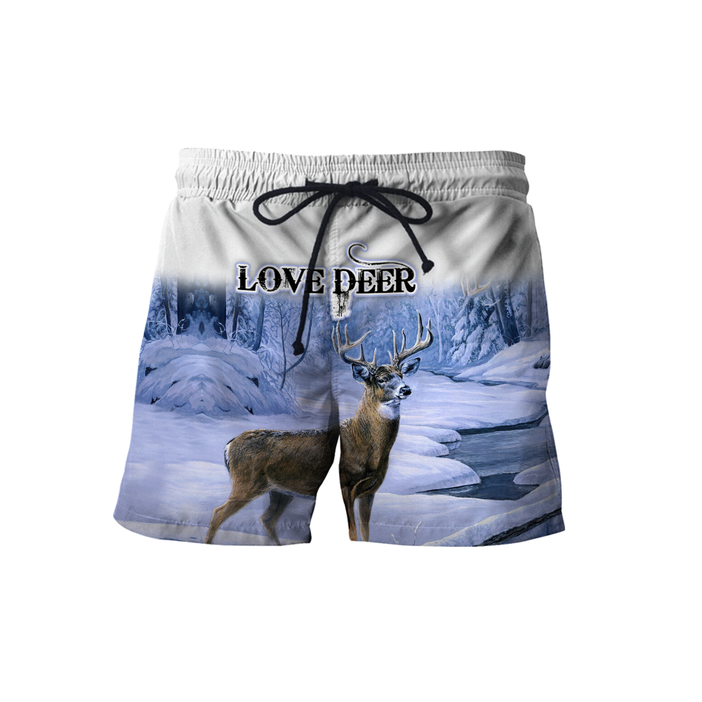 Love Deer 3D All Over Printed Shirts