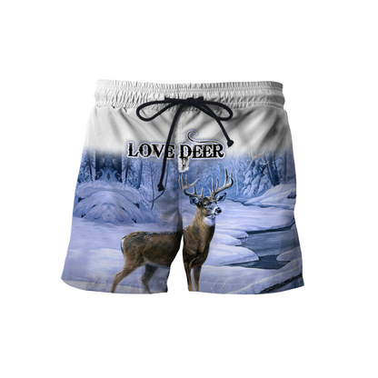 Love Deer 3D All Over Printed Shirts