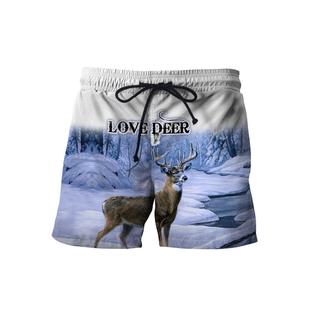 Love Deer 3D All Over Printed Shirts