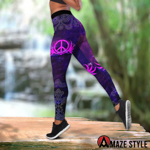 Hippie Peace Angel Legging Limited by SUN SU250301L-Apparel-SUN-S-Vibe Cosy™