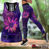 Hippie Peace Flower Combo Legging + Tank Limited by SUN SU250303-Apparel-SUN-S-S-Vibe Cosy™