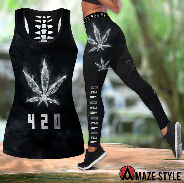 420 Combo Legging + Tank Limited by SUN SU260301 - Amaze Style™-Apparel