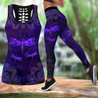 Dragonfly Purple Combo Legging + Tank by SUN AM-SU080403-Apparel-SUN-S-S-Vibe Cosy™