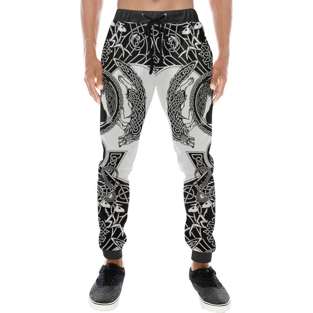 Viking Tattoo All-Over Print version 4.0-Apparel-HP Arts-Sweatpant-S-Vibe Cosy™