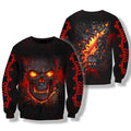 3D All Over Print Skull Hoodie-Apparel-HP Arts-Sweat Shirt-S-Vibe Cosy™