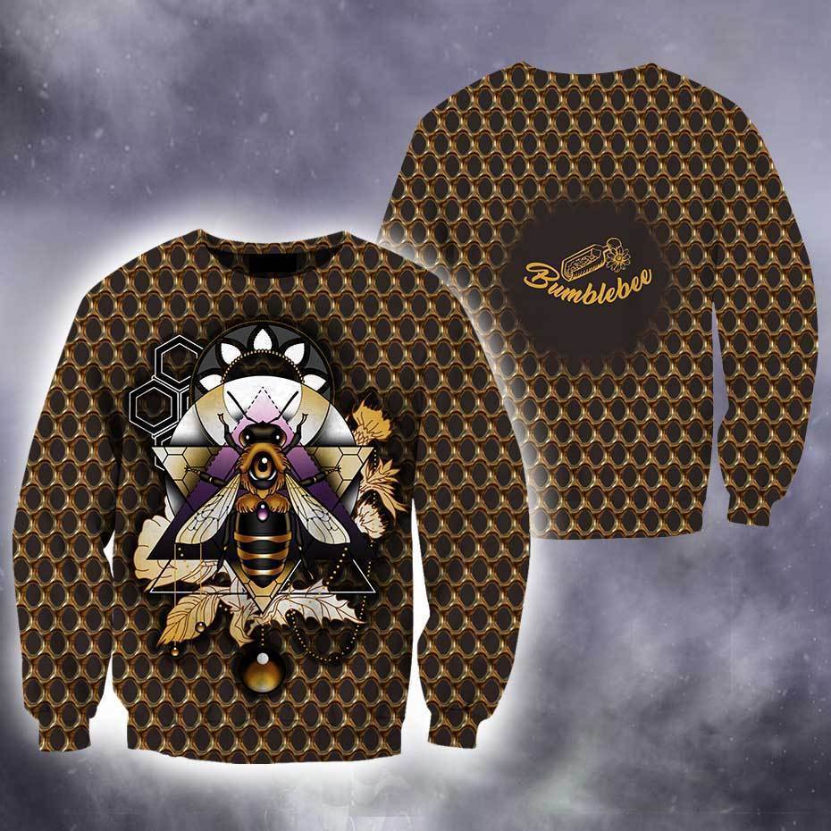3D All Over Bumble Bee Hoodie-Apparel-Phaethon-Sweat Shirt-S-Vibe Cosy™